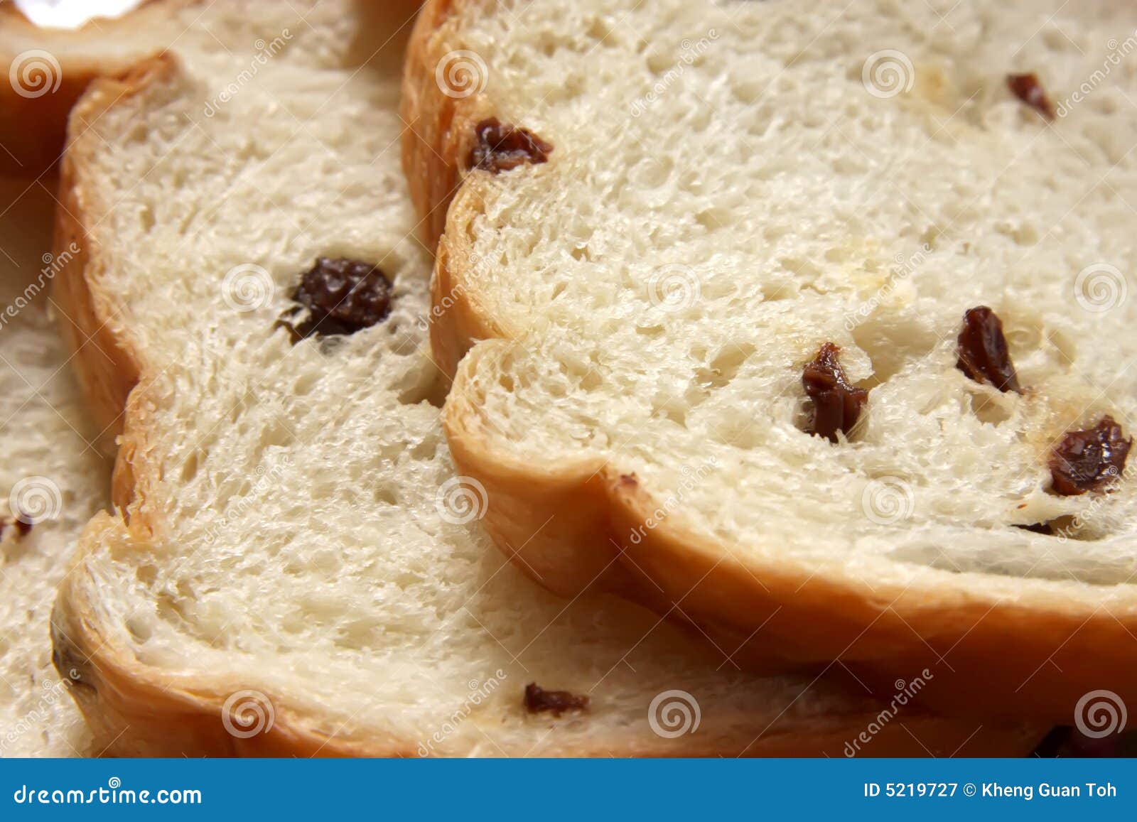 Raisin bread stock image. Image of bread, slices, baked 5219727