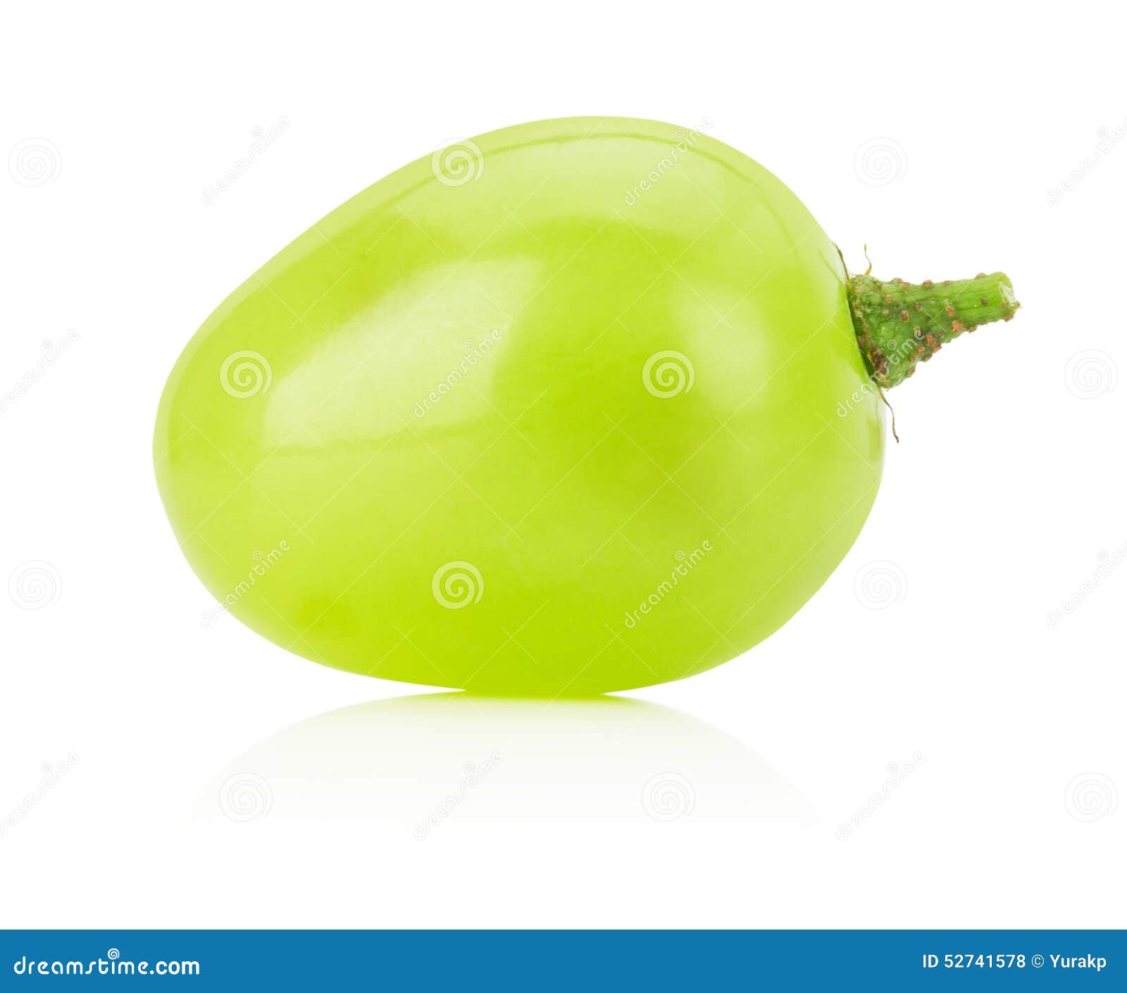 Raisin Vert D'isolement Sur Un Fond Blanc Photo stock Image du jaune