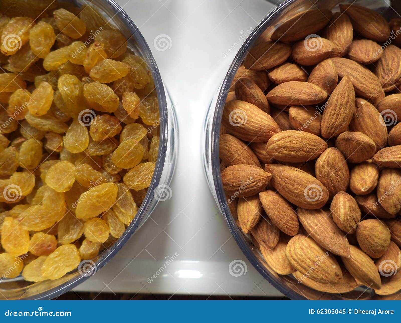 Raisins and almonds stock image. Image of nuts, brown 62303045
