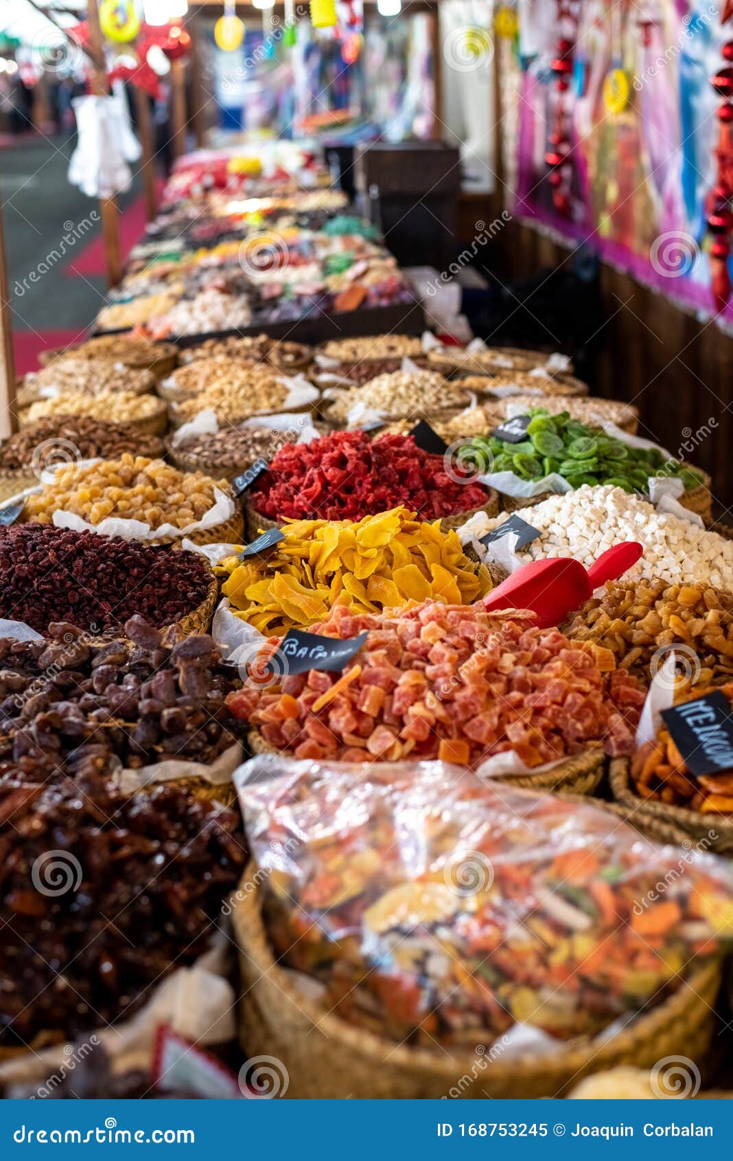 Raisins, Dates and Other Candied Fruits, Sugar Coated, for Sale in a ...