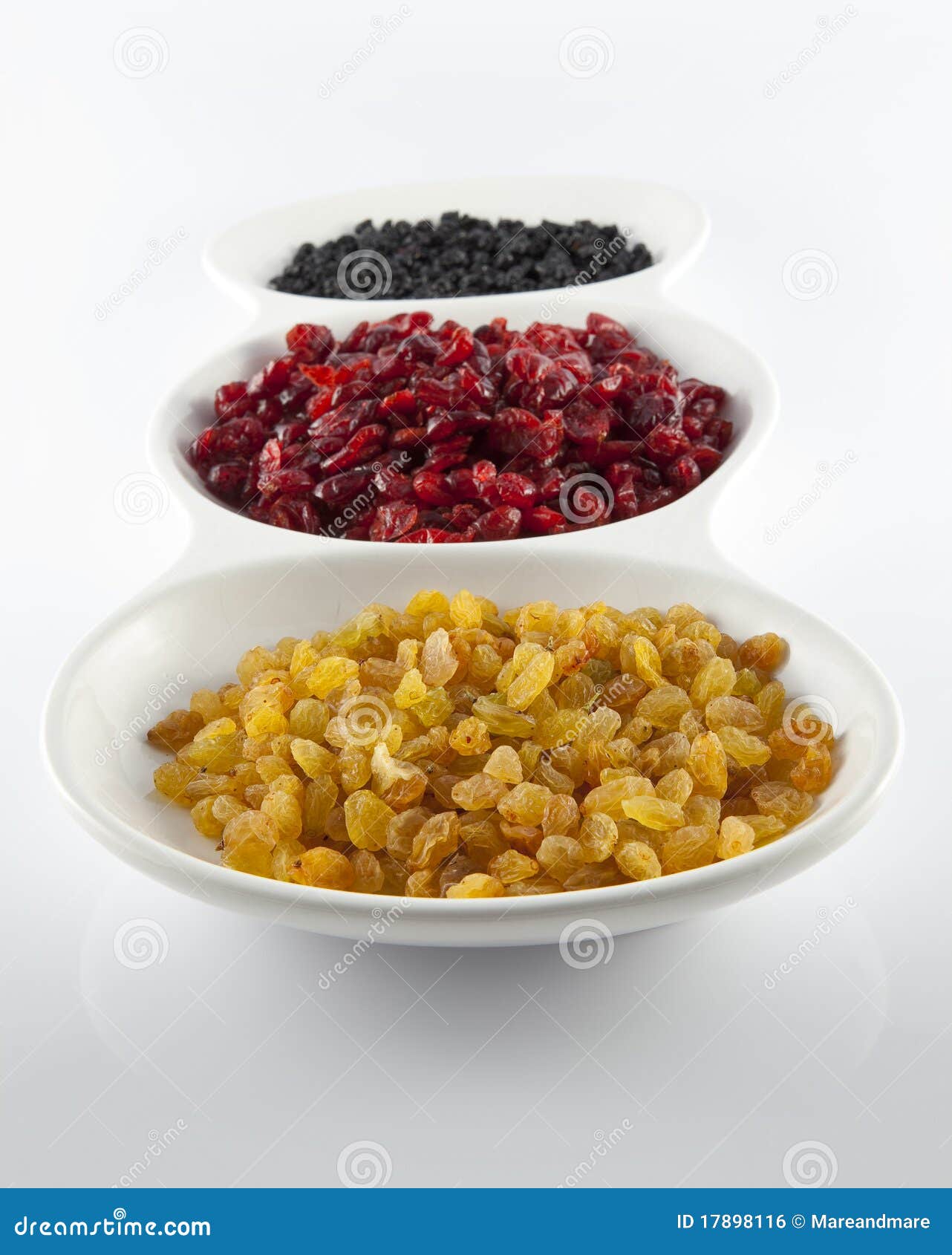 Raisins, Dried Cranberries and Dried Blueberries Stock Photo Image of