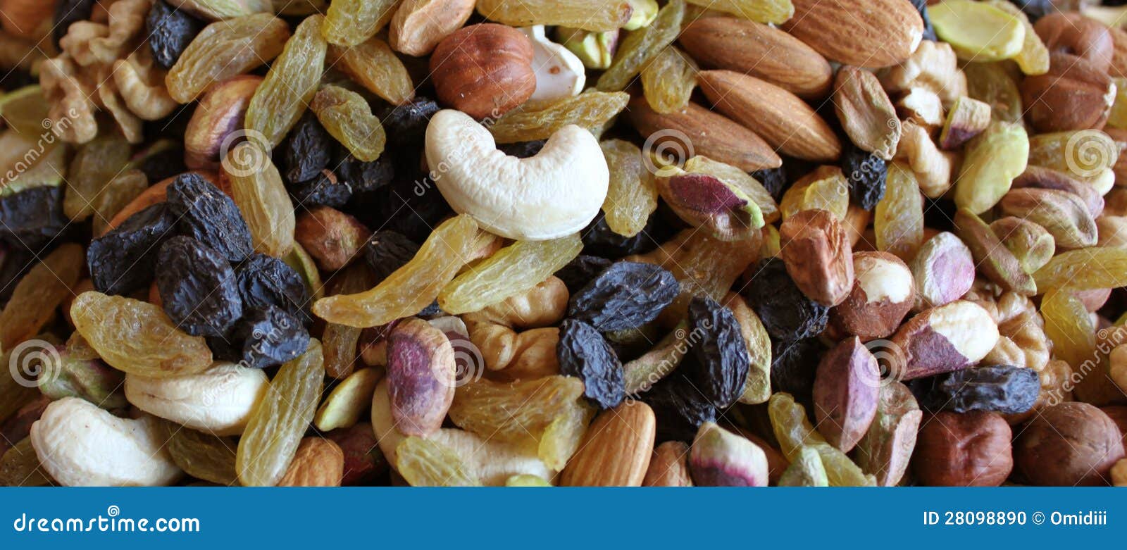 Raisin and Mixed nuts stock photo. Image of edible, fried 28098890