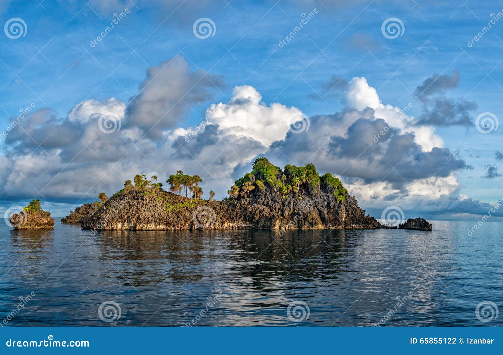 Raja Ampat Papua Poster Panorama Stock Photo Image Of Natural Environment
