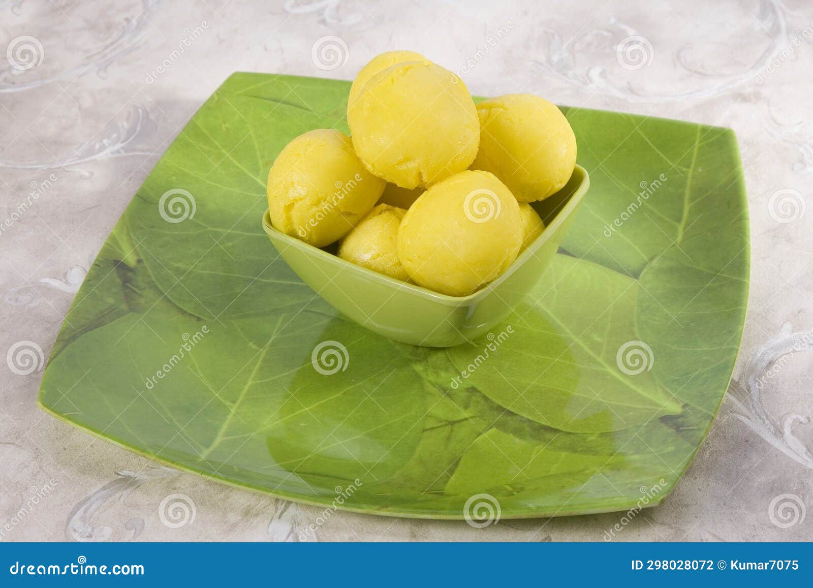 Rajbhog or Yellow Bengali Rasgulla or Cham Cham Stock Photo Image of