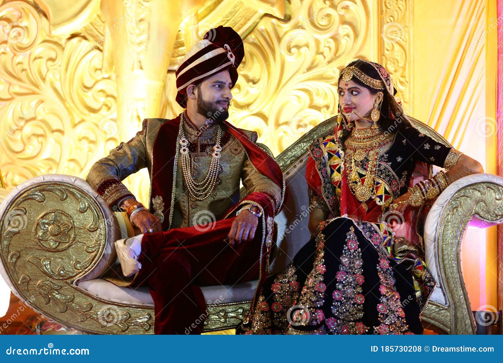 Indian Wedding Photography Rajputana Style Cute Couple Editorial ...