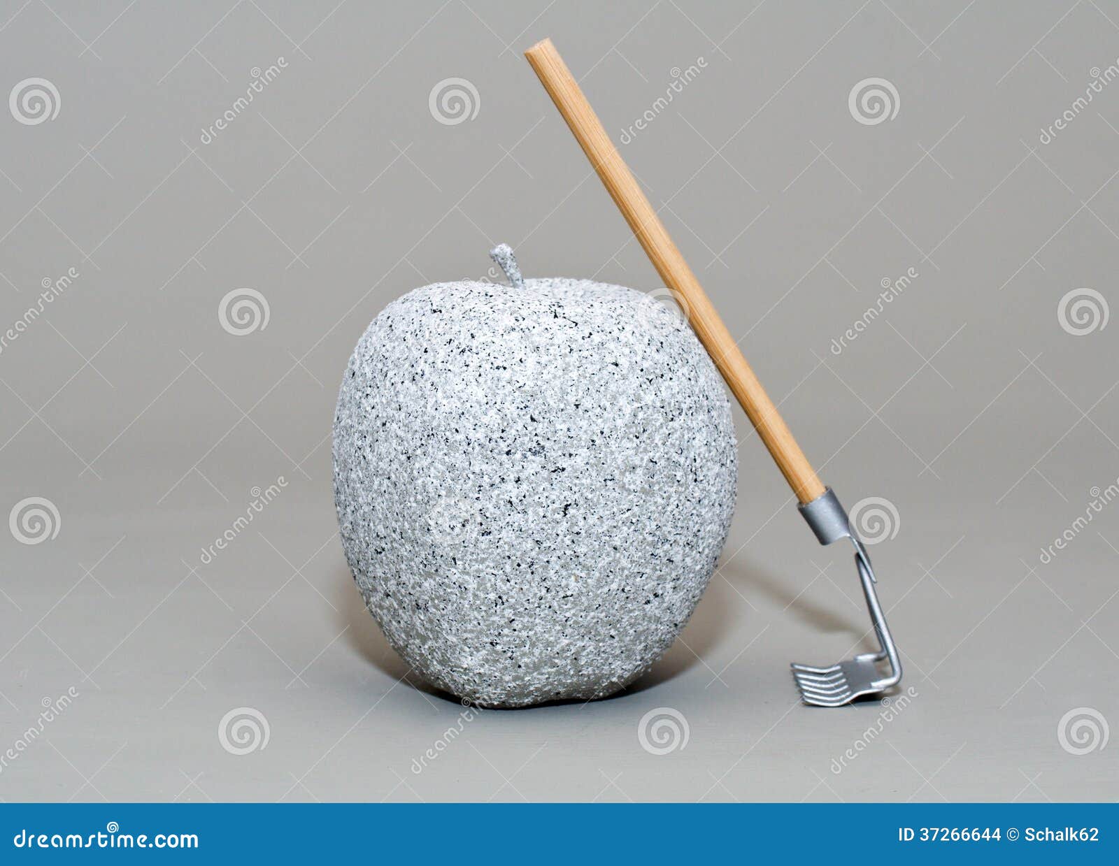Rake and apple stock photo. Image of granite, fruit, food - 37266644
