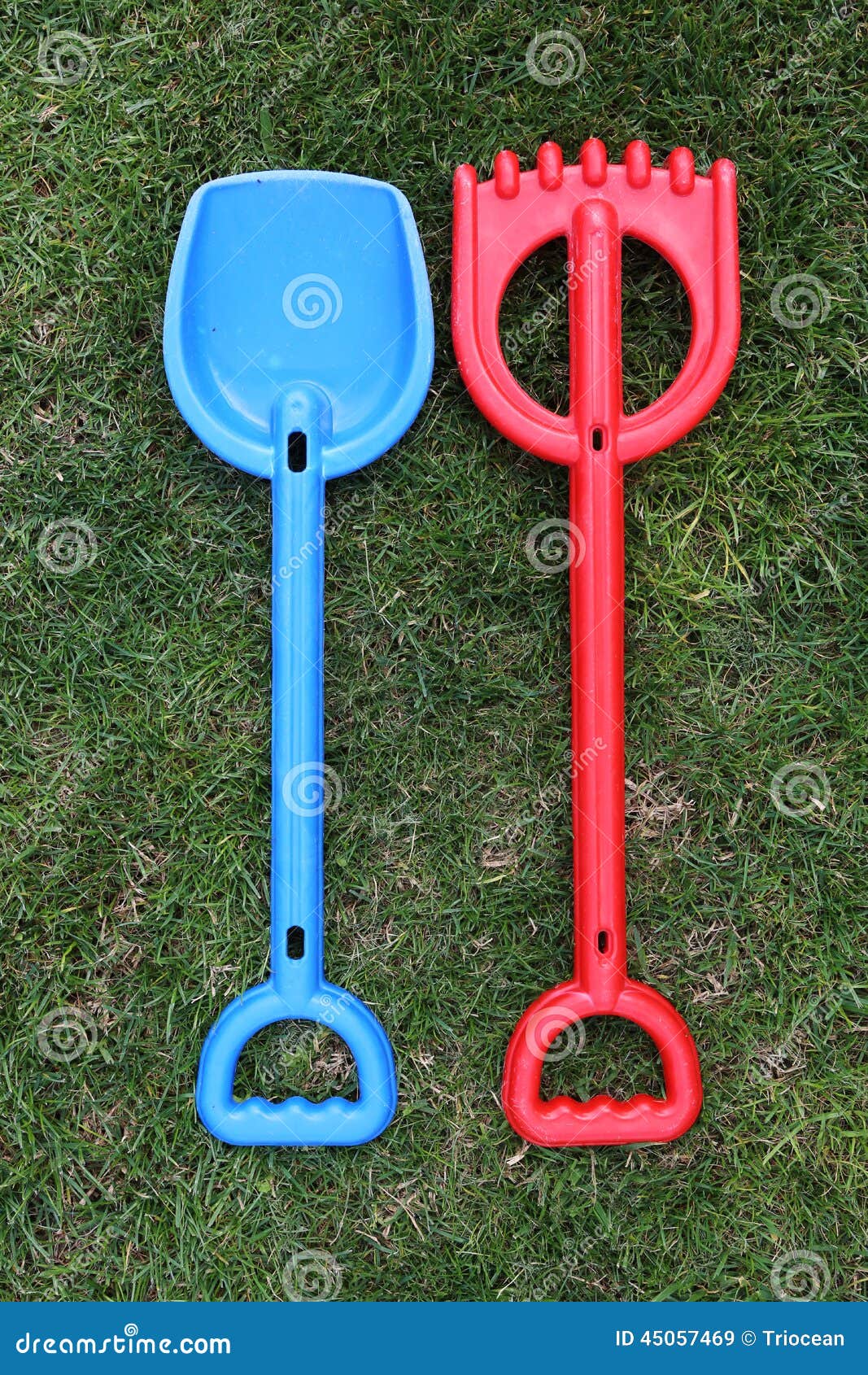Rake and shovel toy stock image. Image of shovel, gardening 45057469