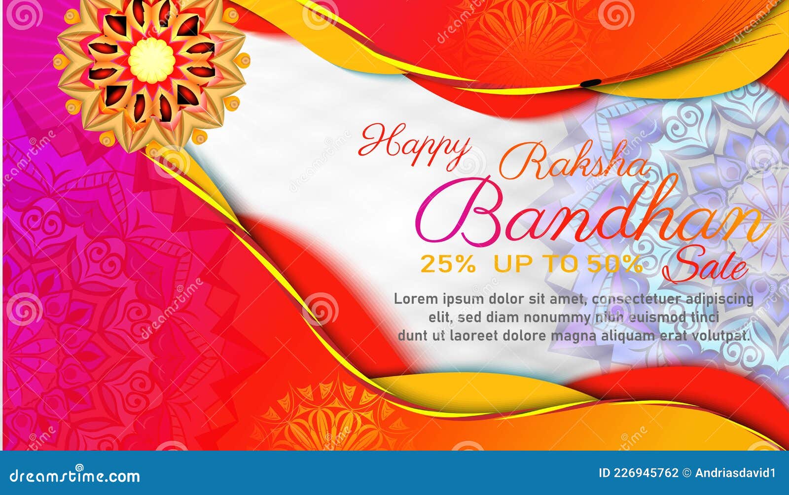 Rakhi Festival Sale Background Design with Rakhi Bandhan Illustration Stock  Vector - Illustration of creative, celebration: 226945762