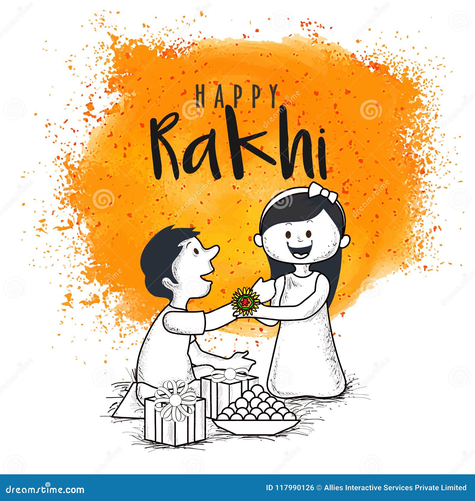 Raksha bandhan Rakhi drawing easy for beginners - YouTube