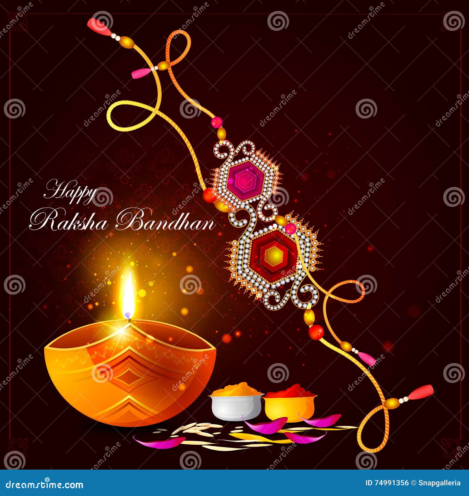 Raksha Bandhan Background for Indian Festival Celebration Stock ...