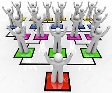 Rallying the Troops - Organization Chart Stock Illustration ...