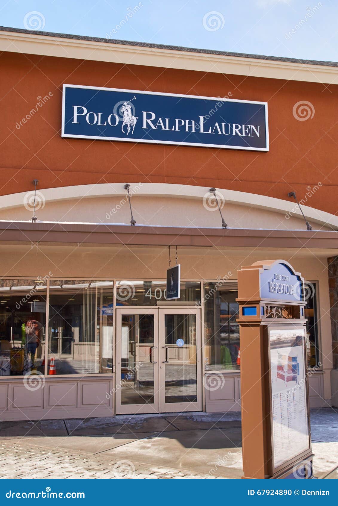 Ralph Lauren outlet. editorial image 