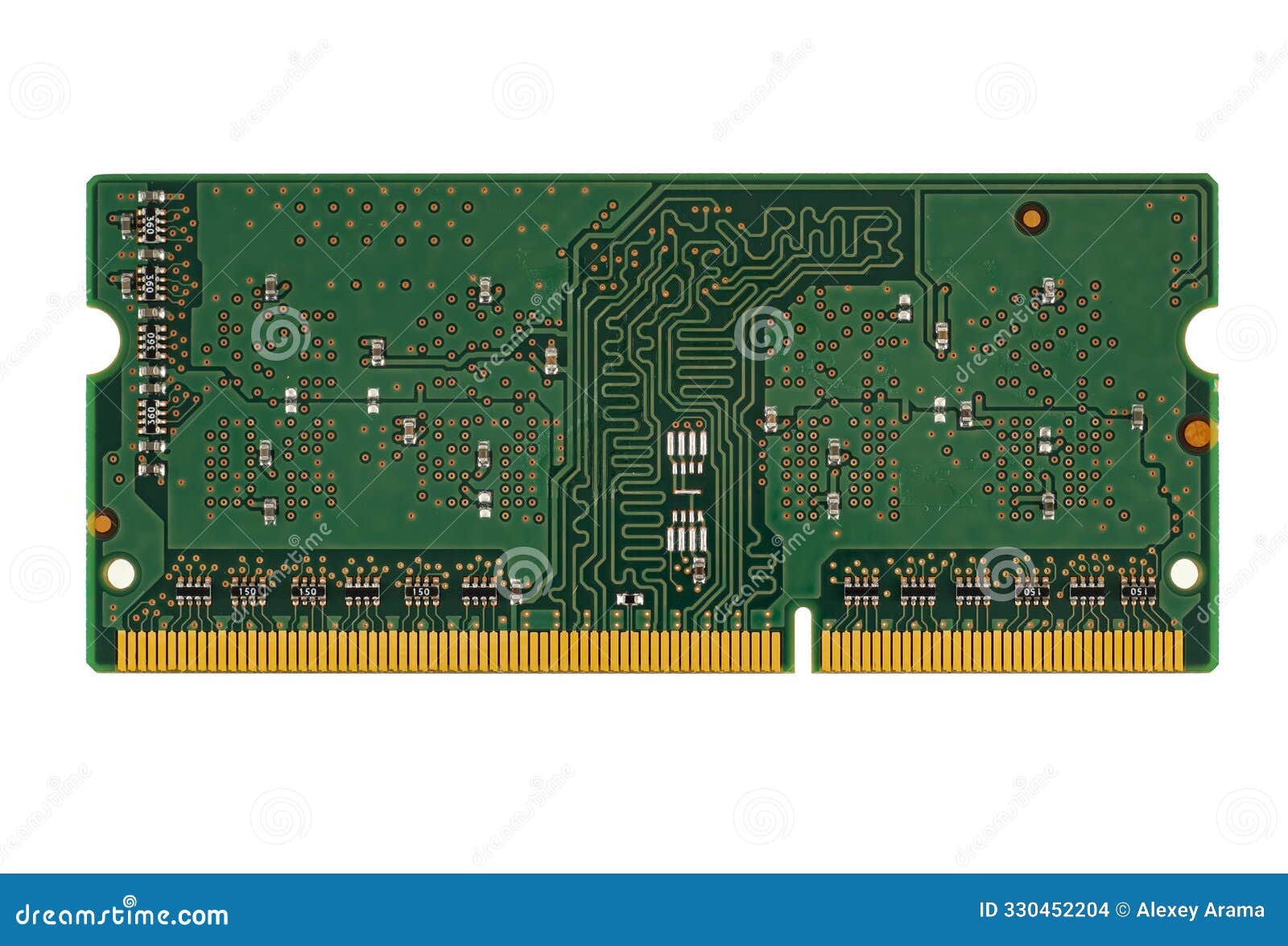 ram, so-dimm form factor, on white background in isolation