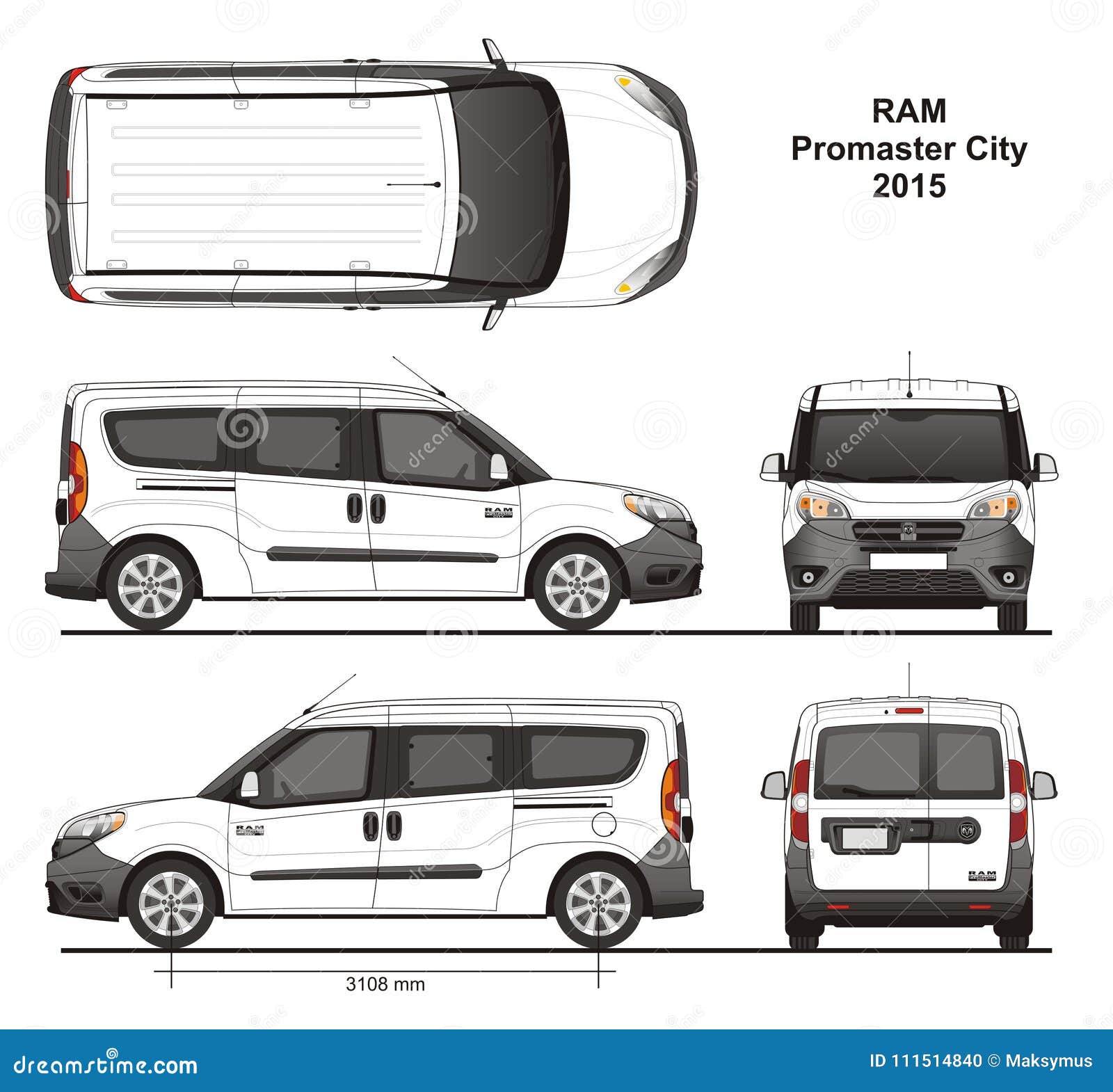 Ram Promaster City Passenger Van 2015 Redaktionelles Bild Illustration Von Zeichnen Kommerziell 111514840