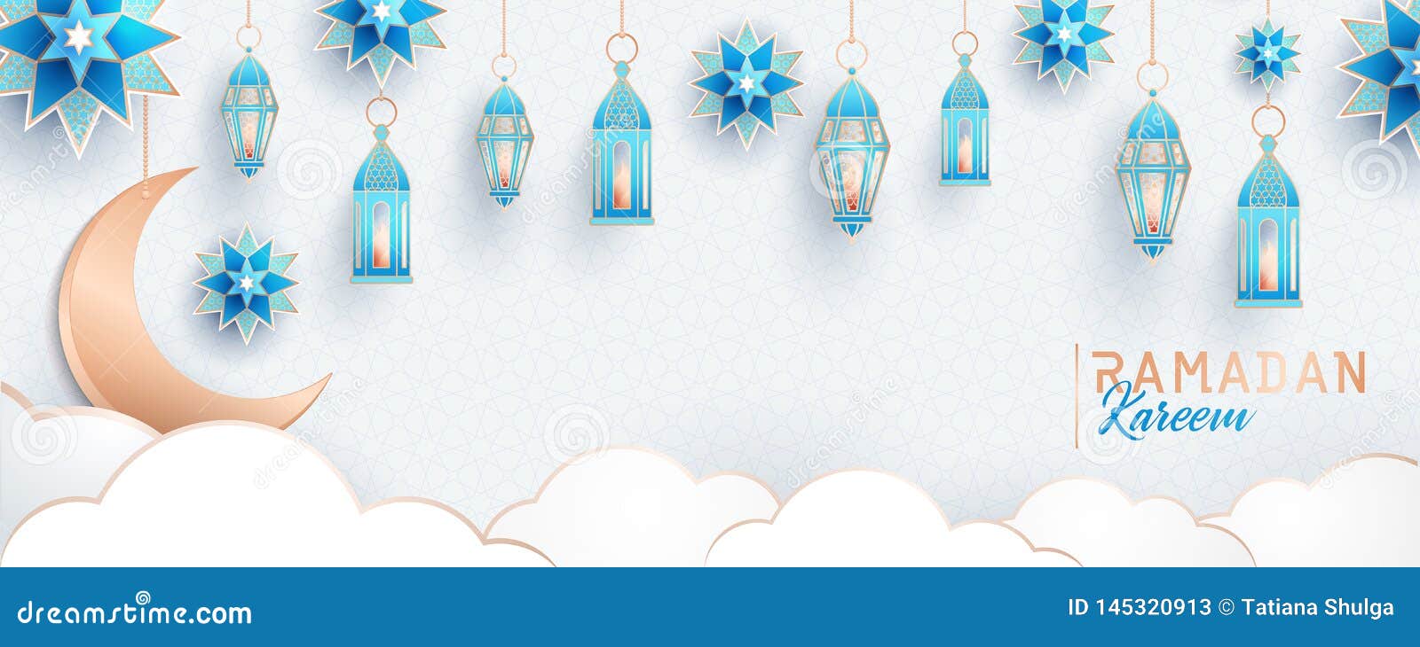 ramadan kareem concept horizontal banner