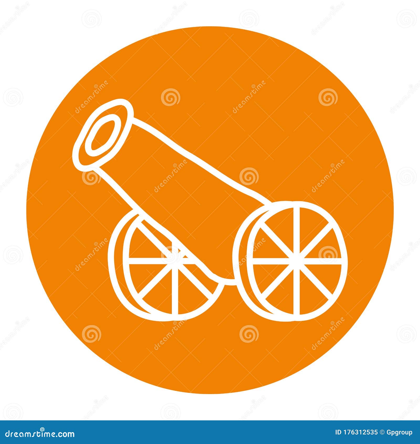 Ramadan Cannon Block Line Style Icon Vector Design Stock Vector ...