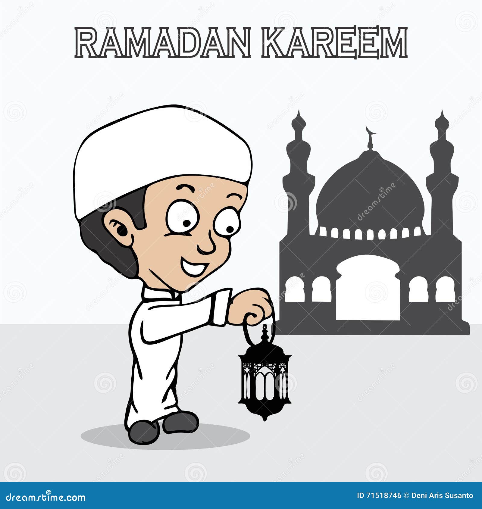 Ramadan cartoon stock vector. Illustration of abstract - 71518746