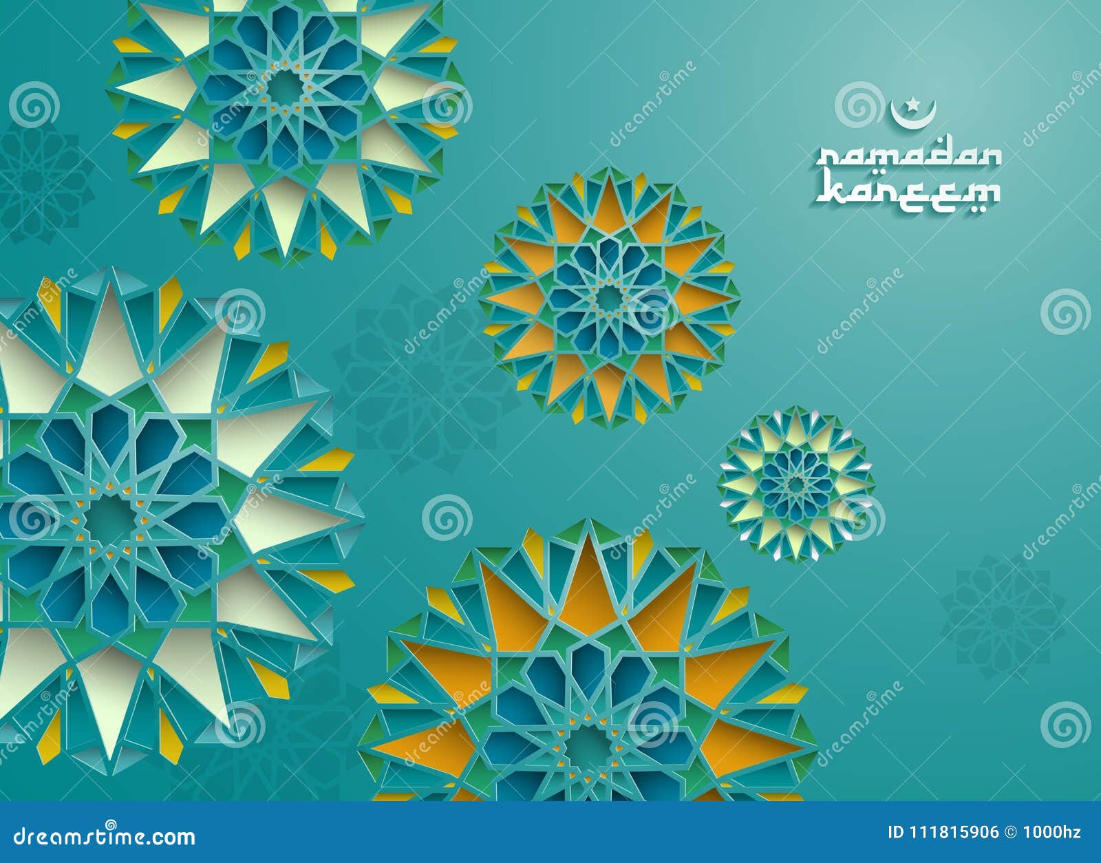 Ramadan graphic background stock vector. Illustration of moon - 111815906