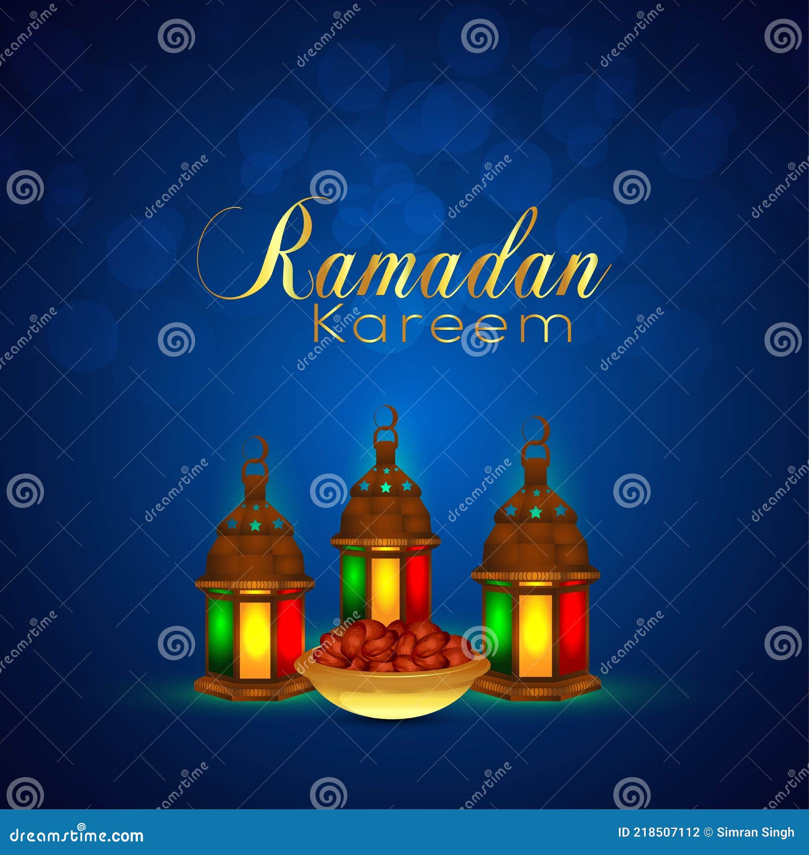 Ramadan Kareem Creative Islamic Festival with Holy Book Kuran and