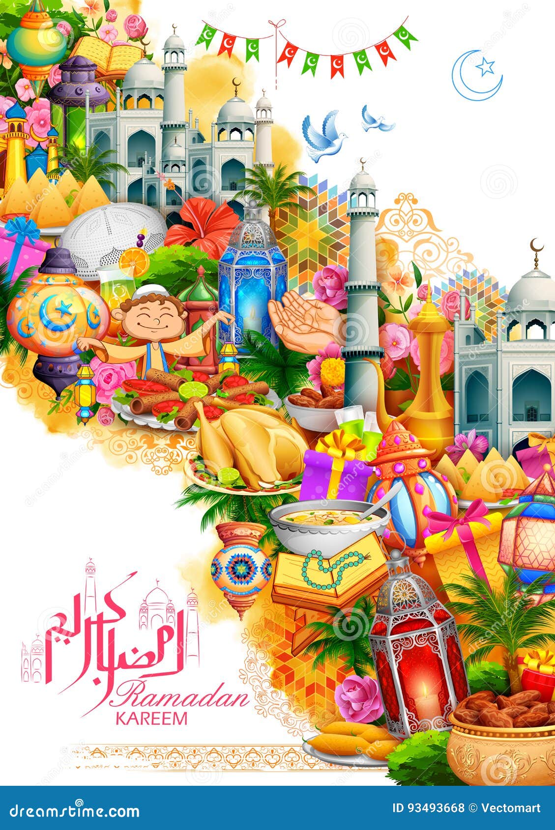 ramadan kareem generous ramadan greetings for islam religious festival eid on holy month of ramazan