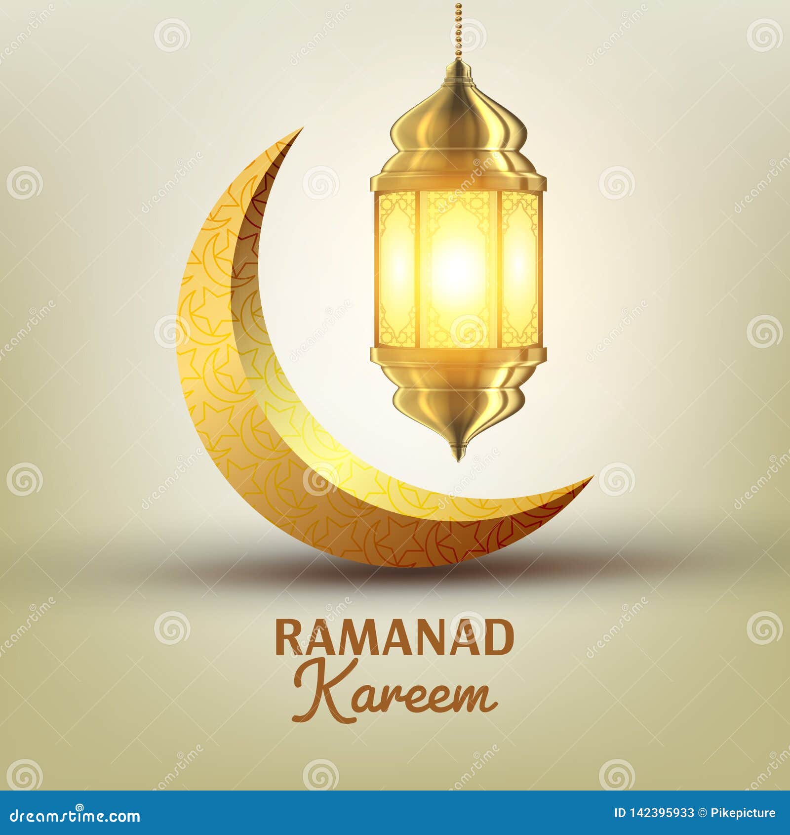 Ramadan Kareem-Grußkartenvektor Islam Lampe Laternendesign Mubarak Night  Ramazan Design Moslemischer Fanous, Fanoos Vektor Abbildung - Illustration  von nacht, mubarak: 142395933