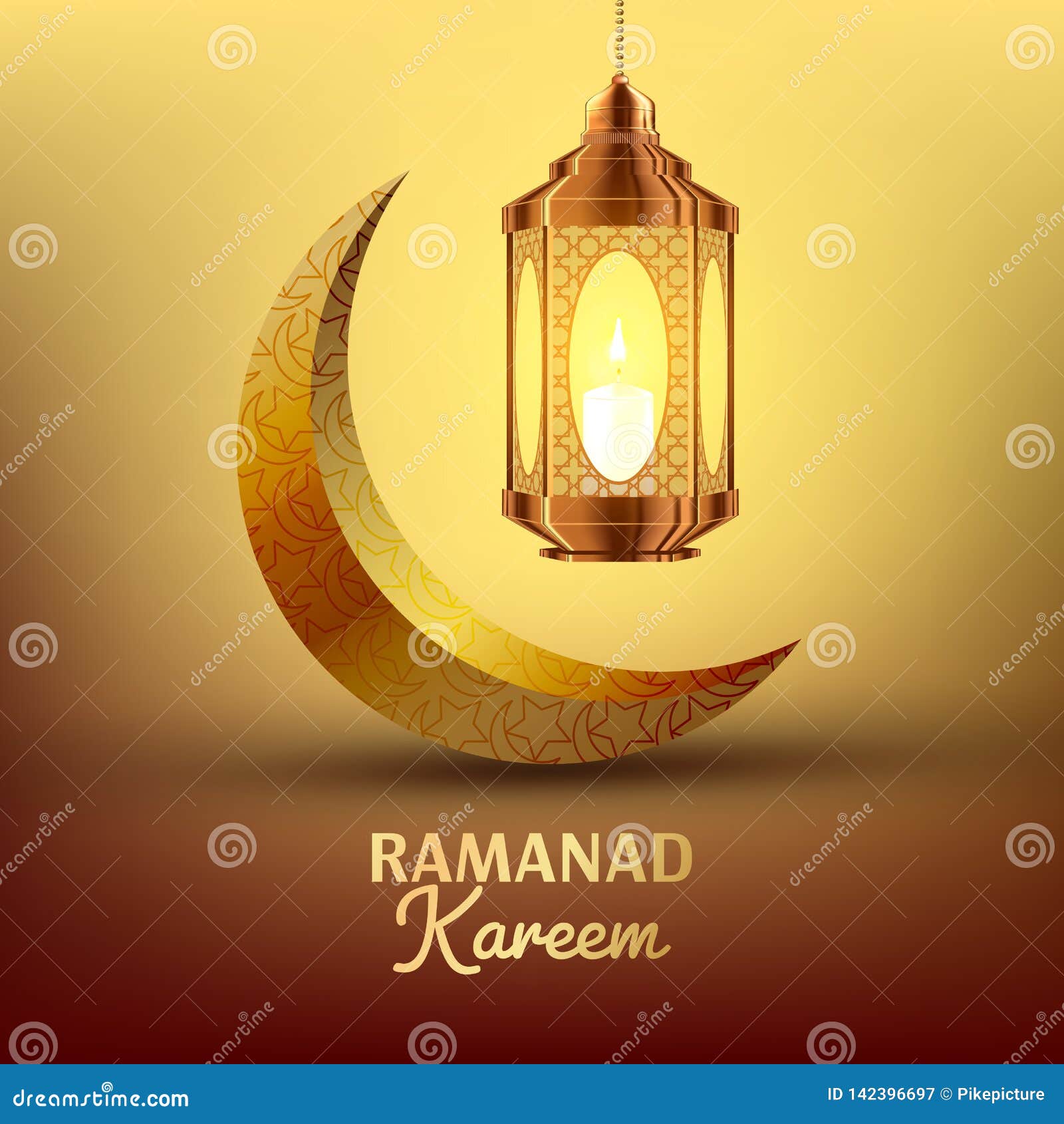Ramadan Kareem-Grußkartenvektor Islam Lampe Laternendesign Ramazan Greeting  Design Moslemischer Fanous, Fanoos Vektor Abbildung - Illustration von  hintergrund, geometrisch: 142396697