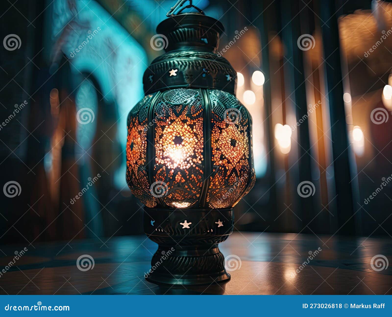 Ramadan Lamp Eid Mubarak stock illustration. Illustration of lebaran -  273026818