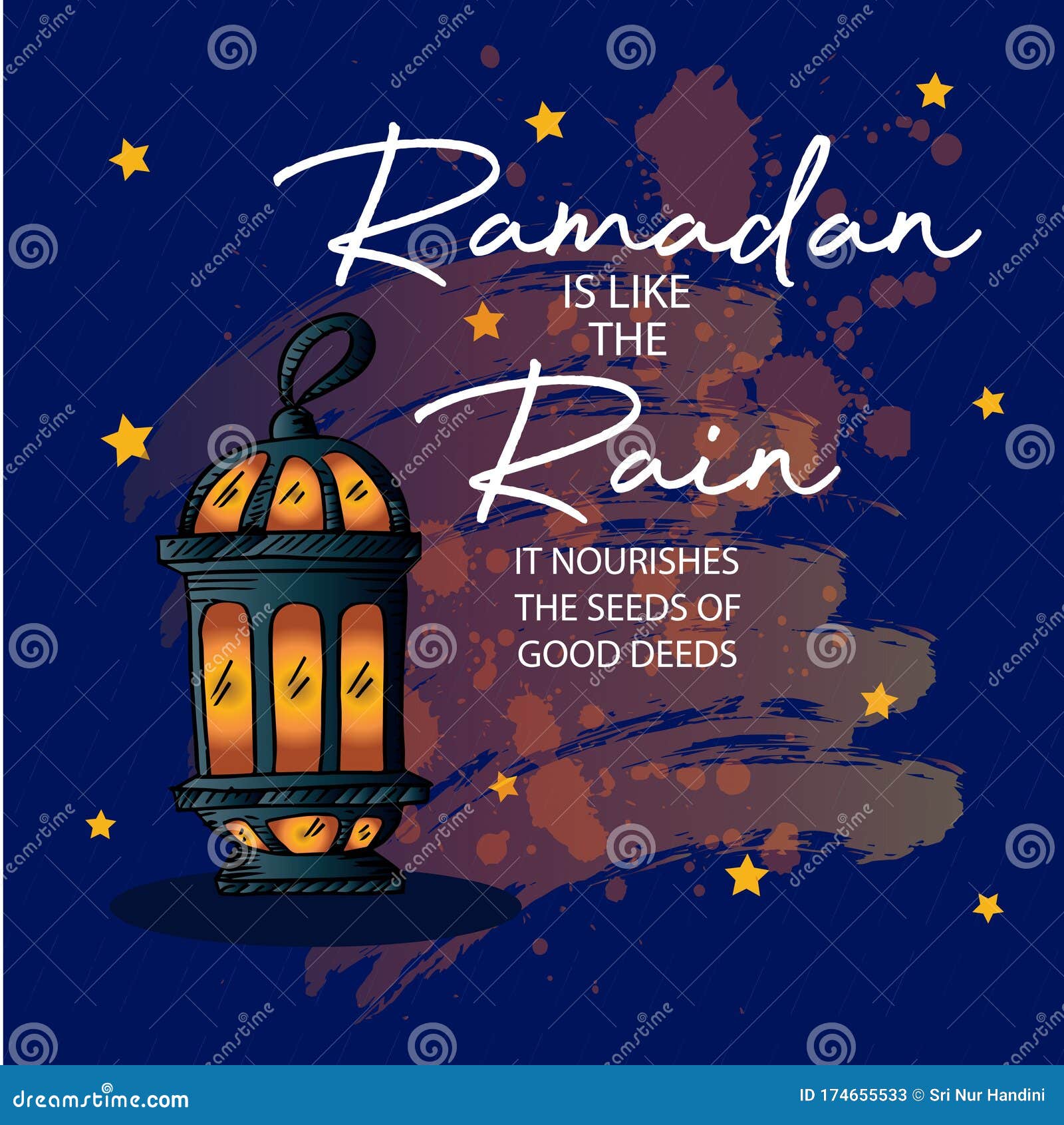 ramadan is like the rain. it nourishes the seed of good deeds.