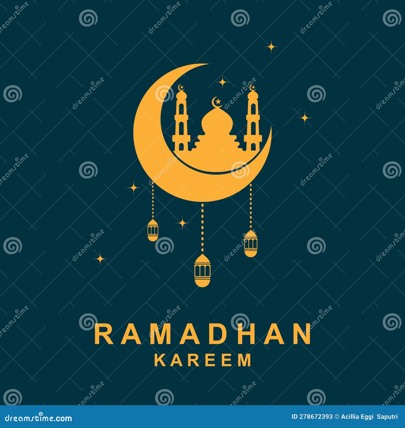 Ramadan Logo Vector Illustration Design Stock Vector - Illustration of