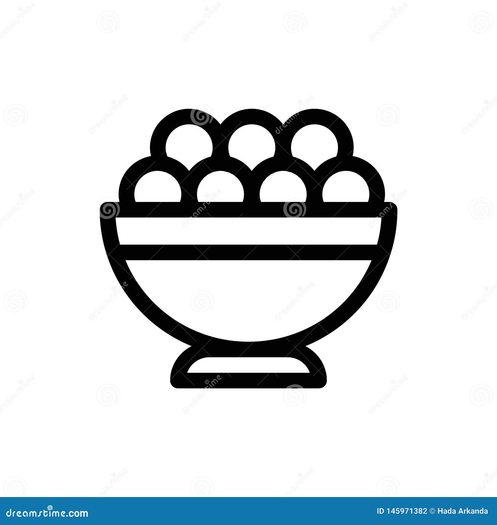 Ramadan Meal Food Fasting Islam Religion Culture Vector Line Icons ...