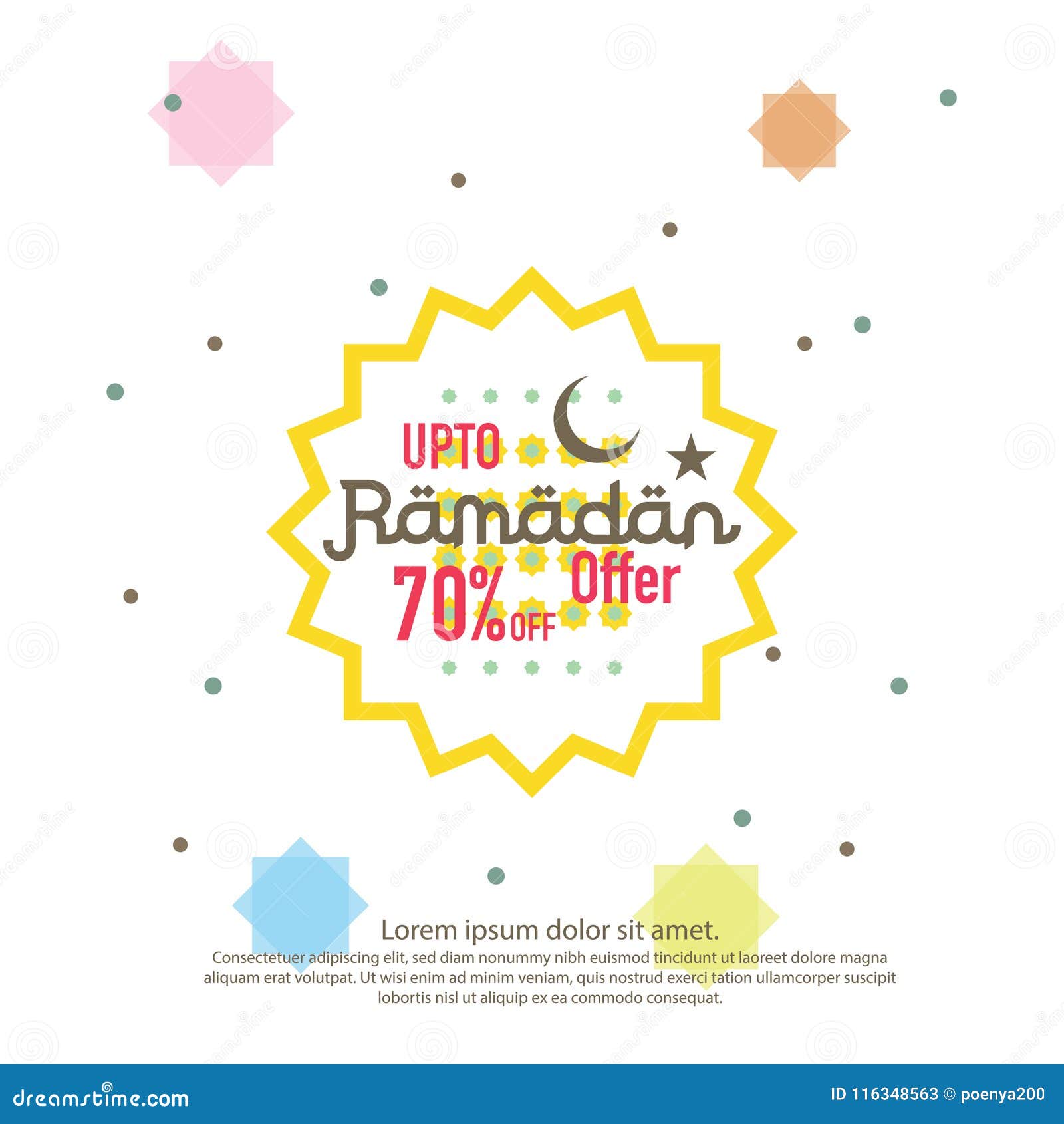 Ramadan Sale Offer Banner Design Promotion Poster Voucher Discount