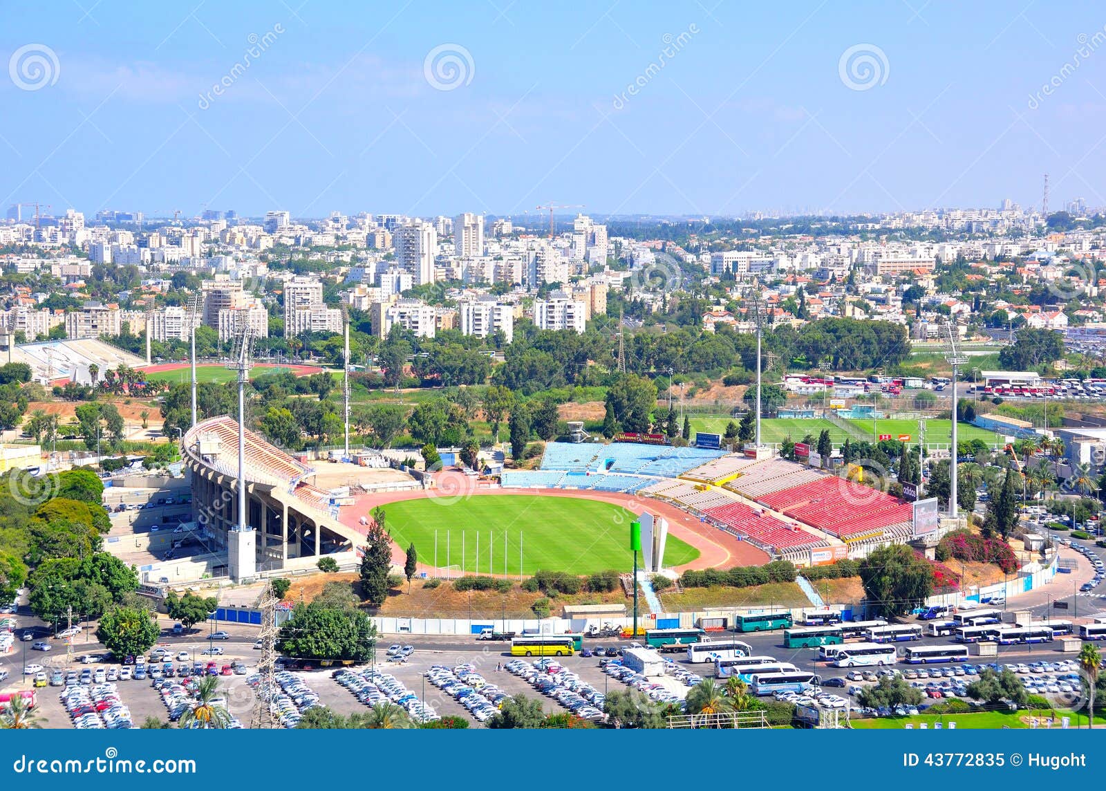 Ramat Gan Stadium, Israel imagem editorial. Imagem de ventiladores