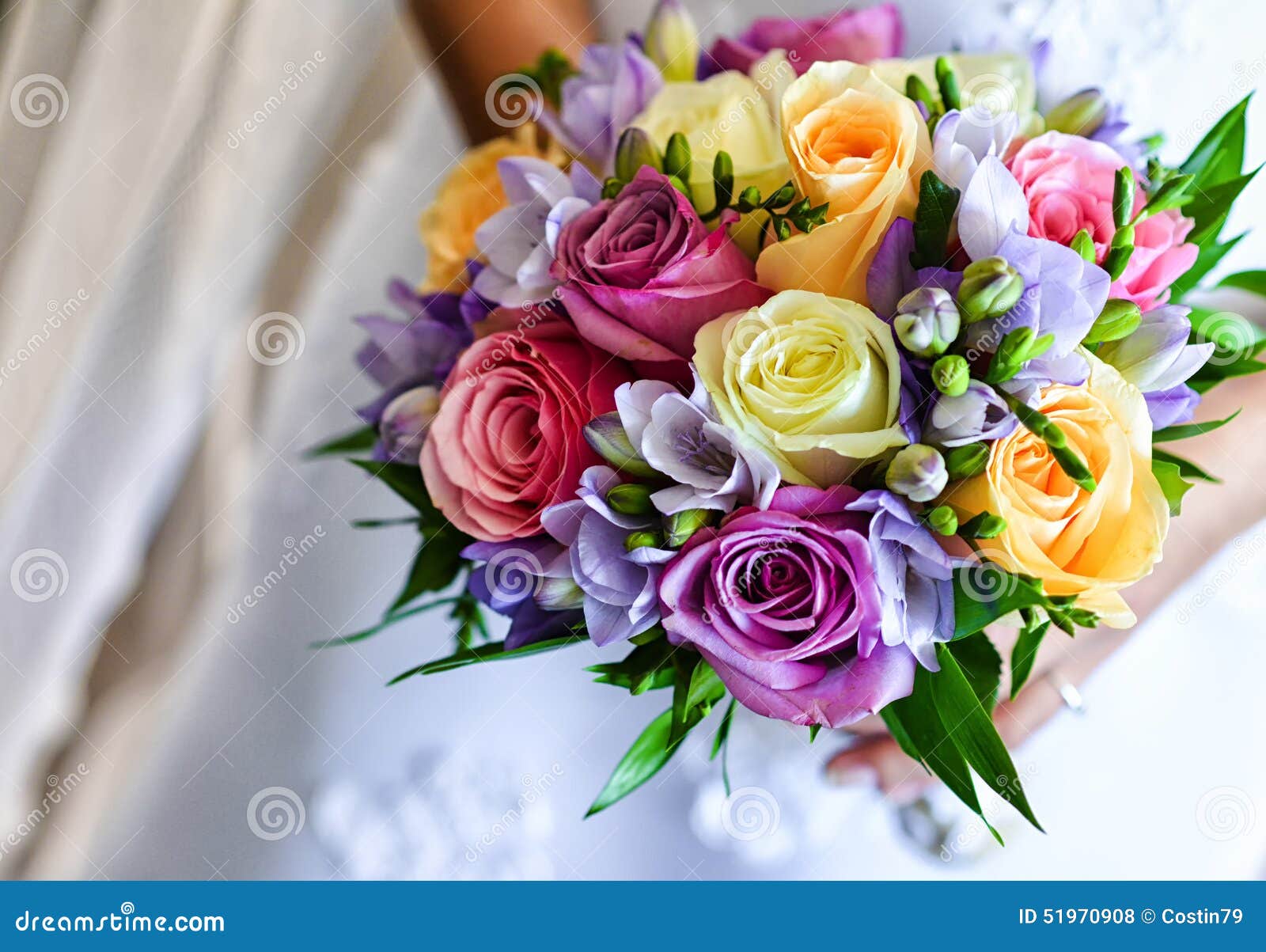 Ramo de novia foto de archivo. Imagen de flores, cierre - 51970908, image size:1600x1203