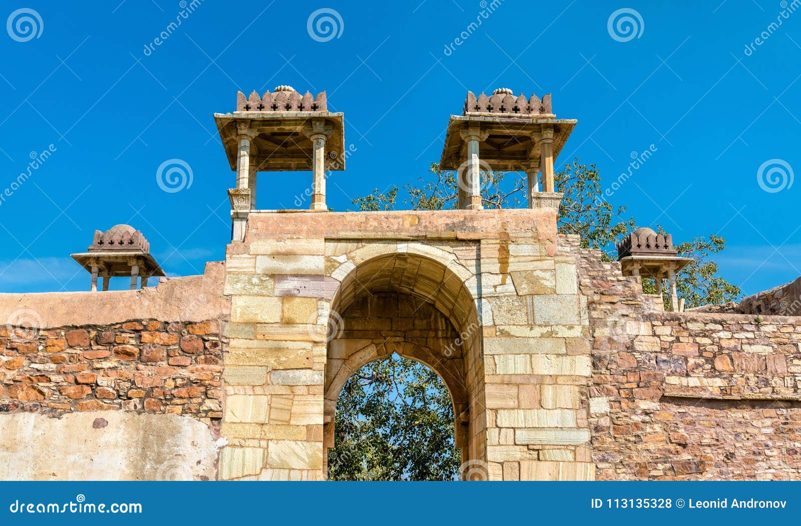 rana ratan singh mahal, a palace at chittorgarh fort - rajastan, india