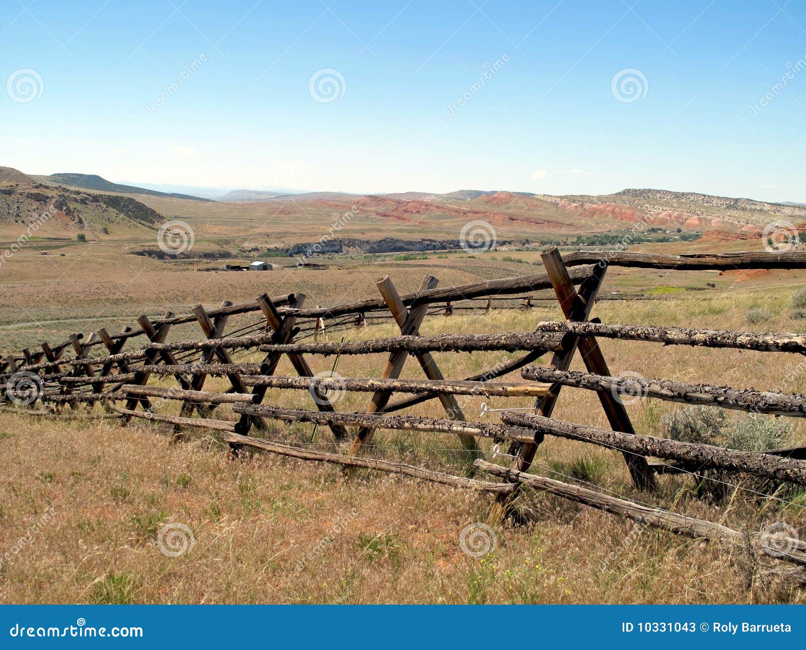 Ranch stock image. Image of wooden, ranches, fence, range ...