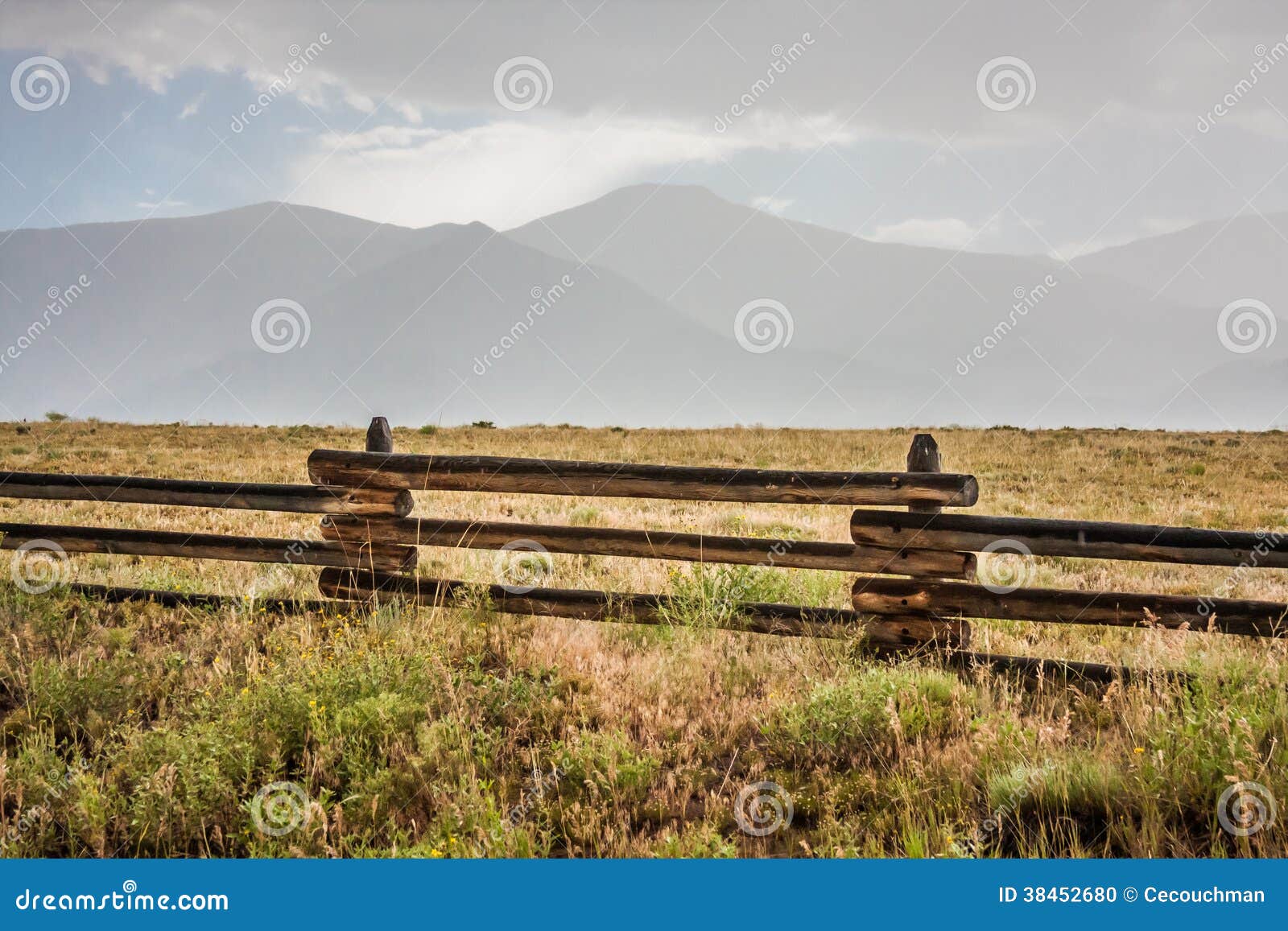 ranch land below the sangre de cristo mountains