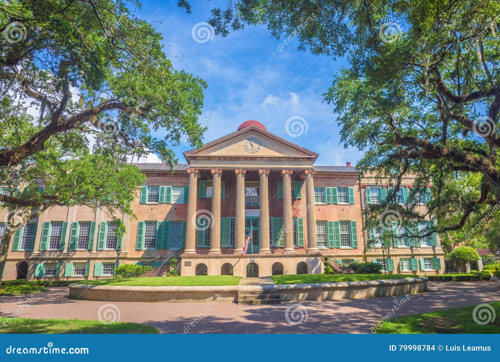 Randolph Hall, Universiteit Van De Campus Van Charleston Sc Stock Foto