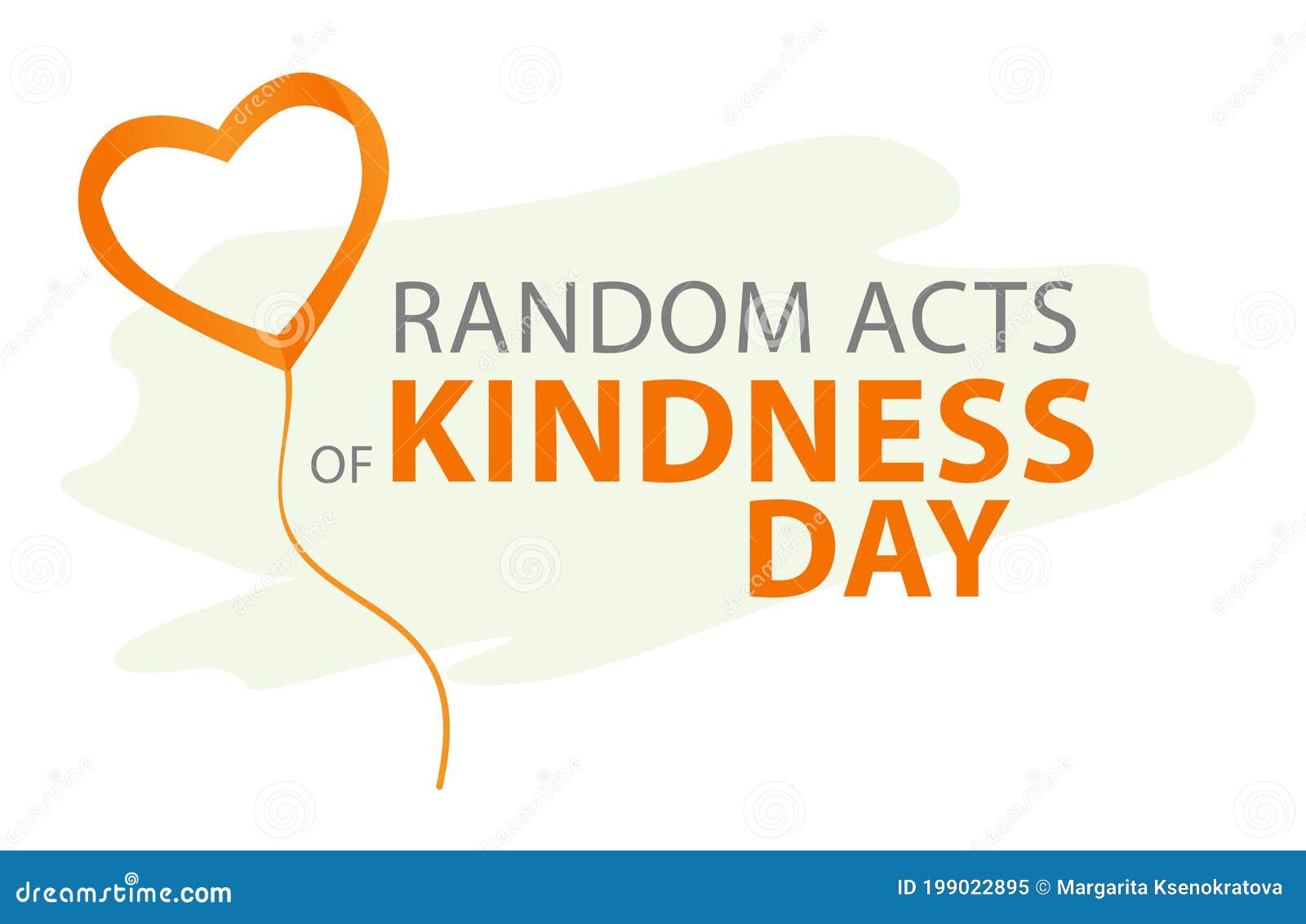 random acts of kindness day emblem   . world altruistic holiday event label.