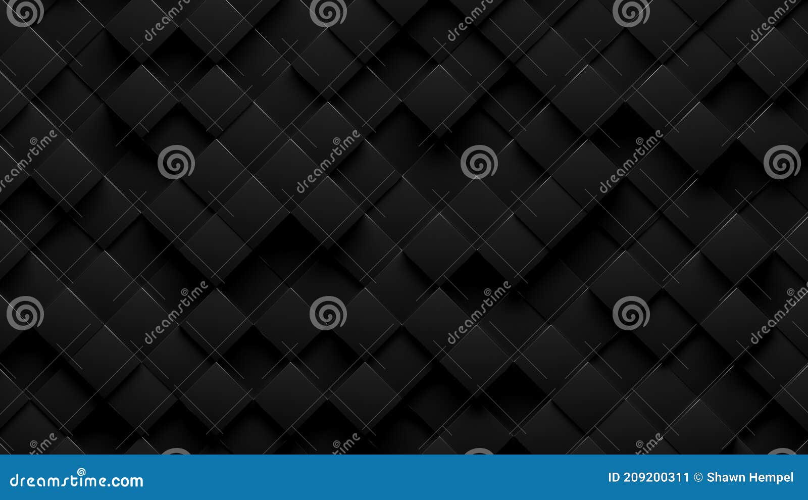 Random Shifted Rotated Black Cube Boxes Block Background Wallpaper