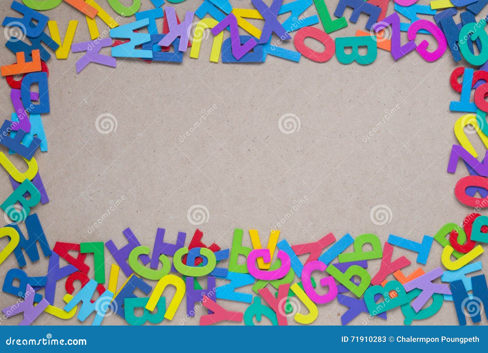Random Wooden Colorful Alphabets Stock Image - Image of book ...