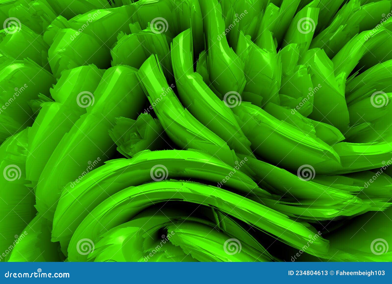 randomized green 3d s of abstract background