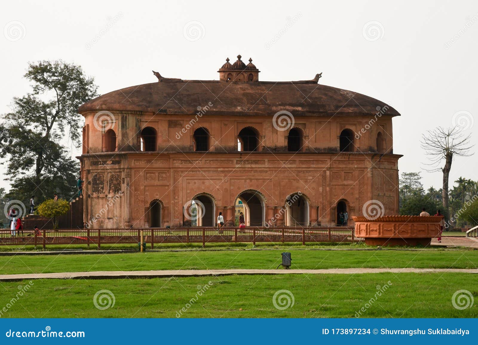 the rang ghar is a two-storeyed building which once served as the royal sports- pavilion.