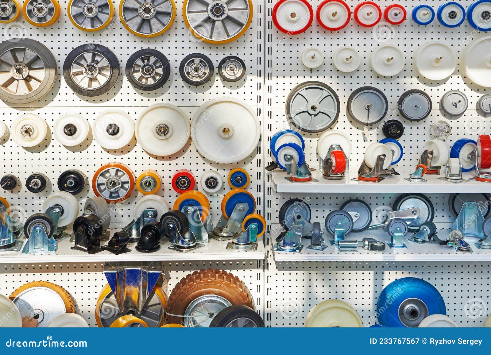 Range Wheels for Industrial Trolleys Stock Image Image of metal