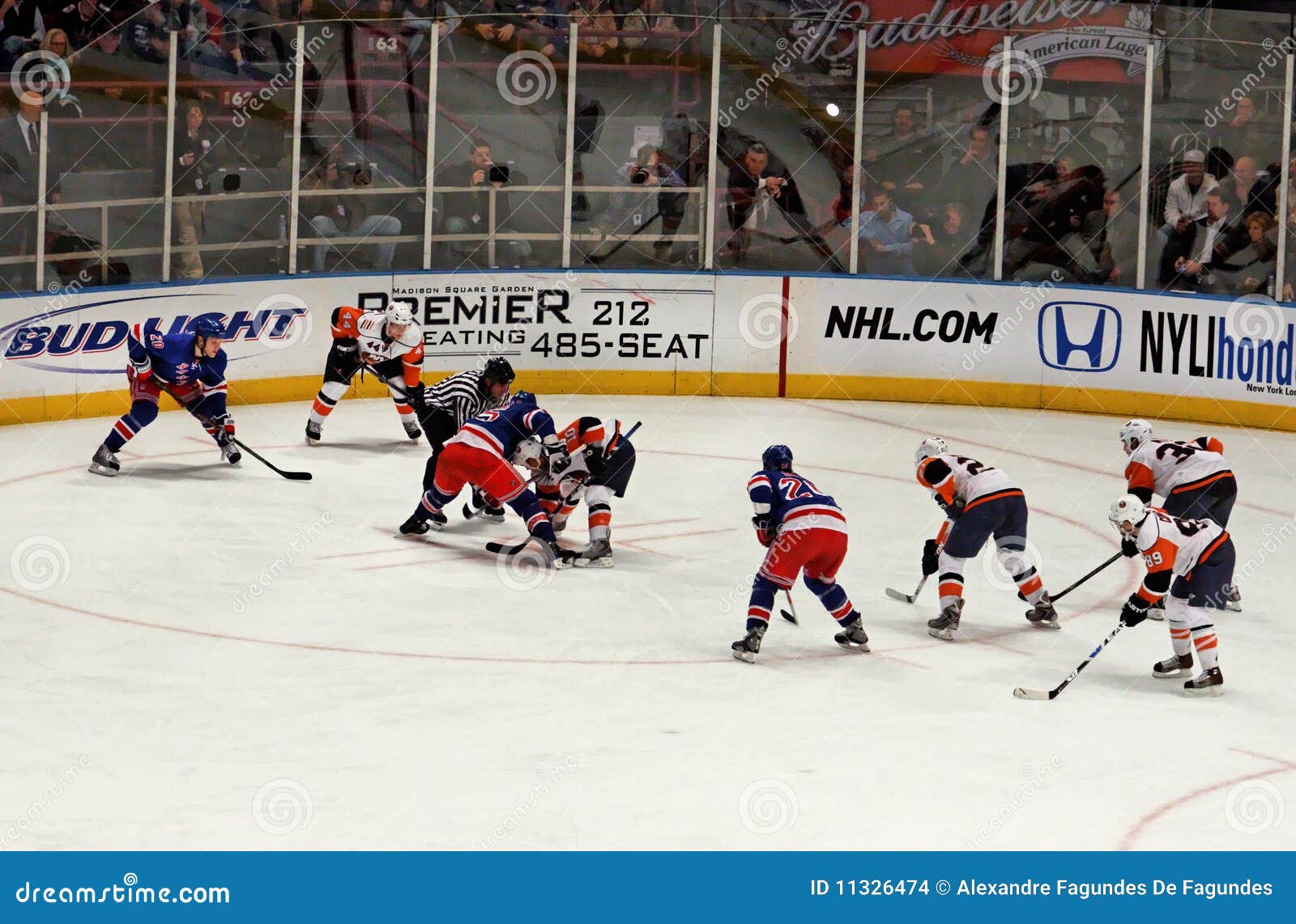 Rangers X Islanders Ice Hockey Game Editorial Stock Image Image of