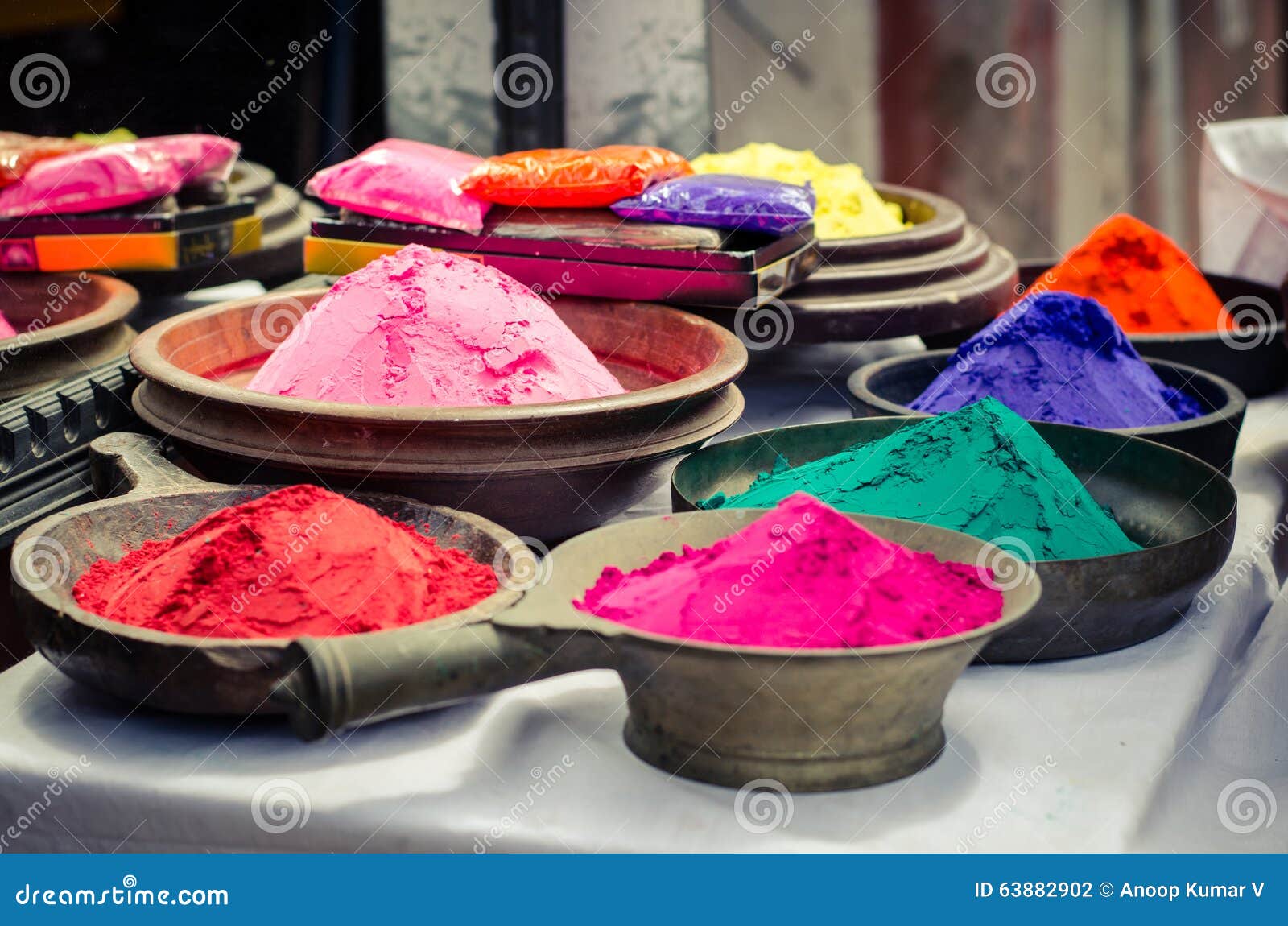 Diwali Rangoli Colors stock image. Image of religion - 21722951