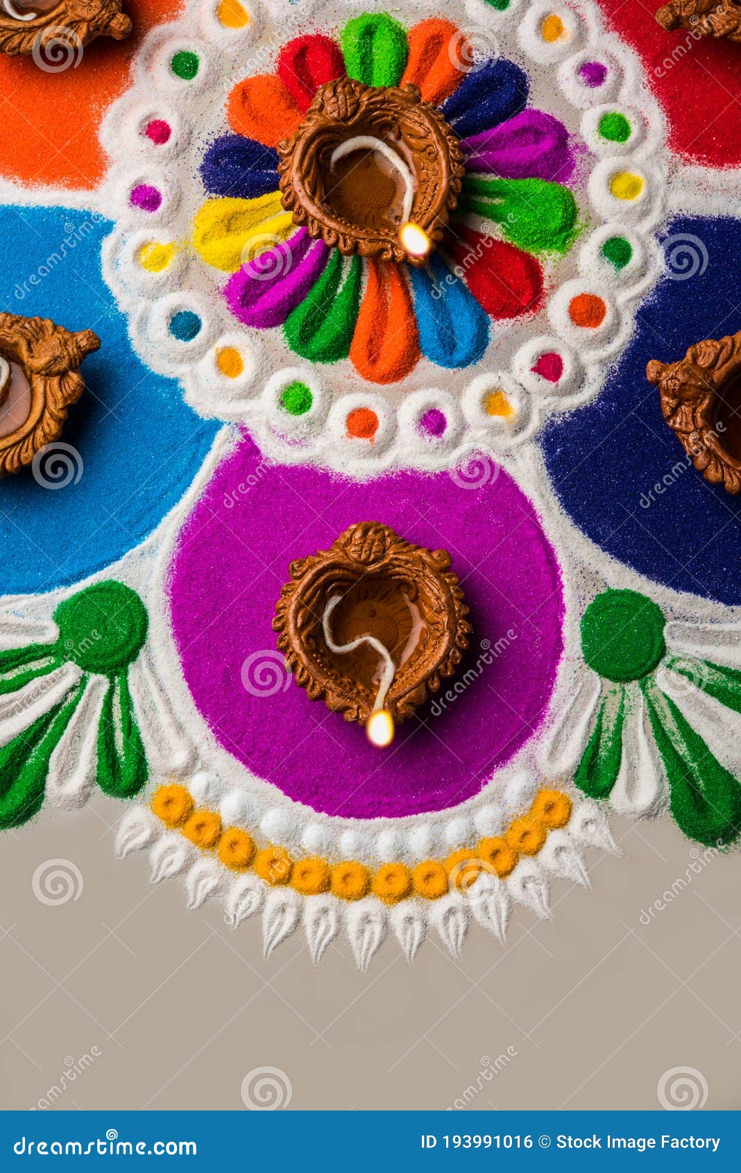 Rangoli Design Made with Colourful Powder for Diwali, Pongal, Onam ...