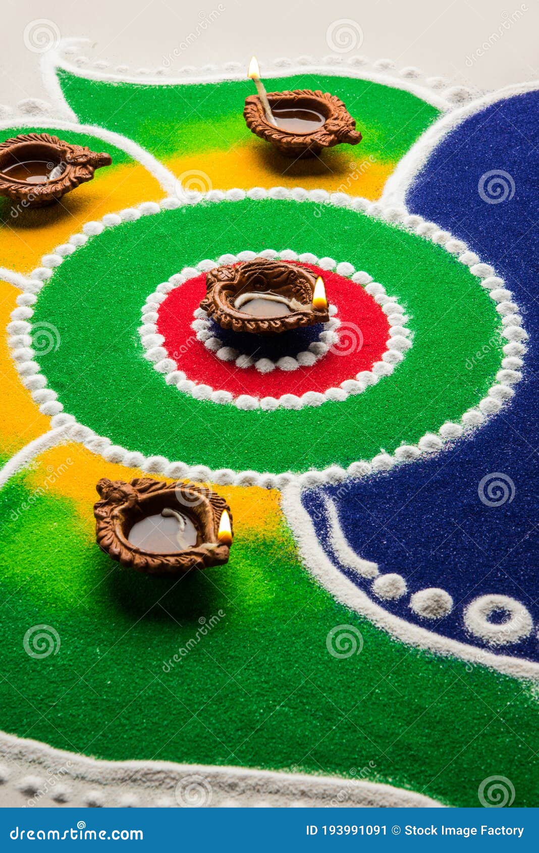 Rangoli Design Made with Colourful Powder for Diwali, Pongal, Onam ...