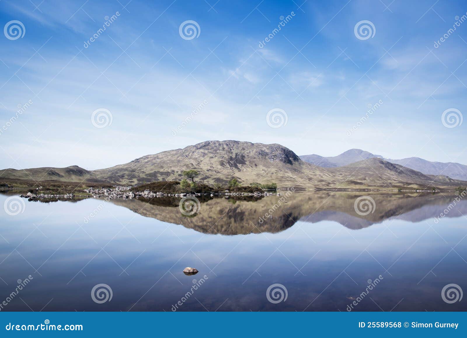 Rannoch Moor Loch Landscape Highlands Scotland Stock Photo - Image of ...