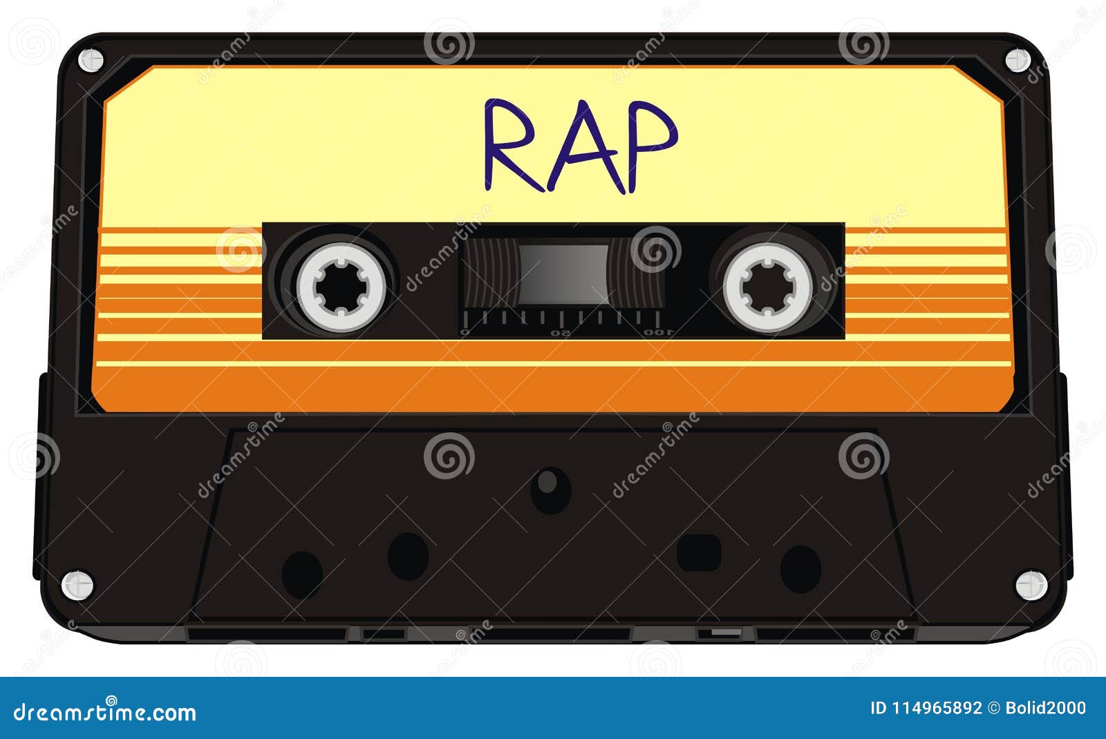 Retro object and rap stock illustration. Illustration of white 114965892