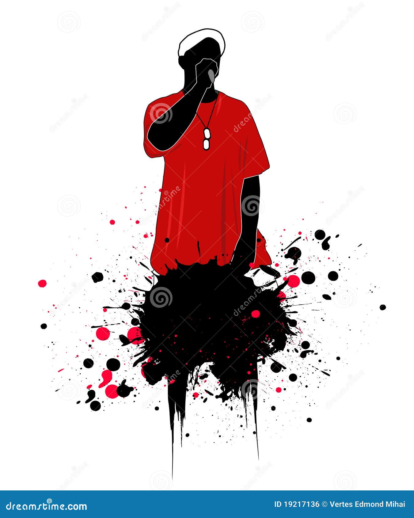 Rapper Illustration Royalty Free Stock Image - Image: 19217136
